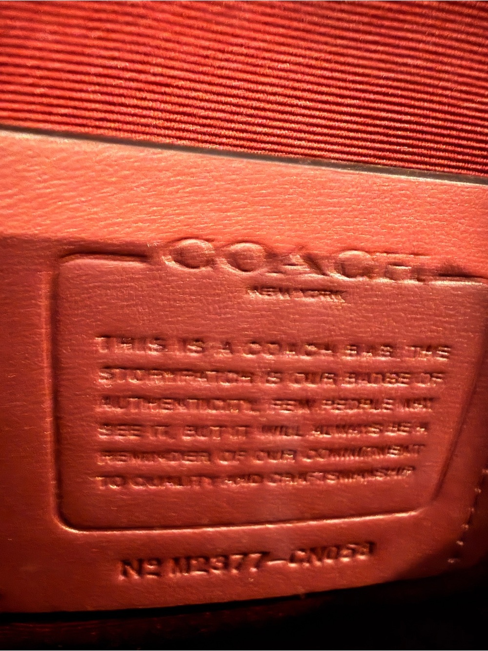 Coach Brown Signature Canvas Tote with Burgundy Accents - Picture 3 of 6